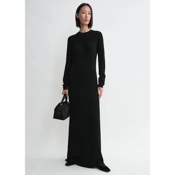 Toteme Dresses & Skirts - TOTEME Cable Knit Maxi Dress in Black XXS